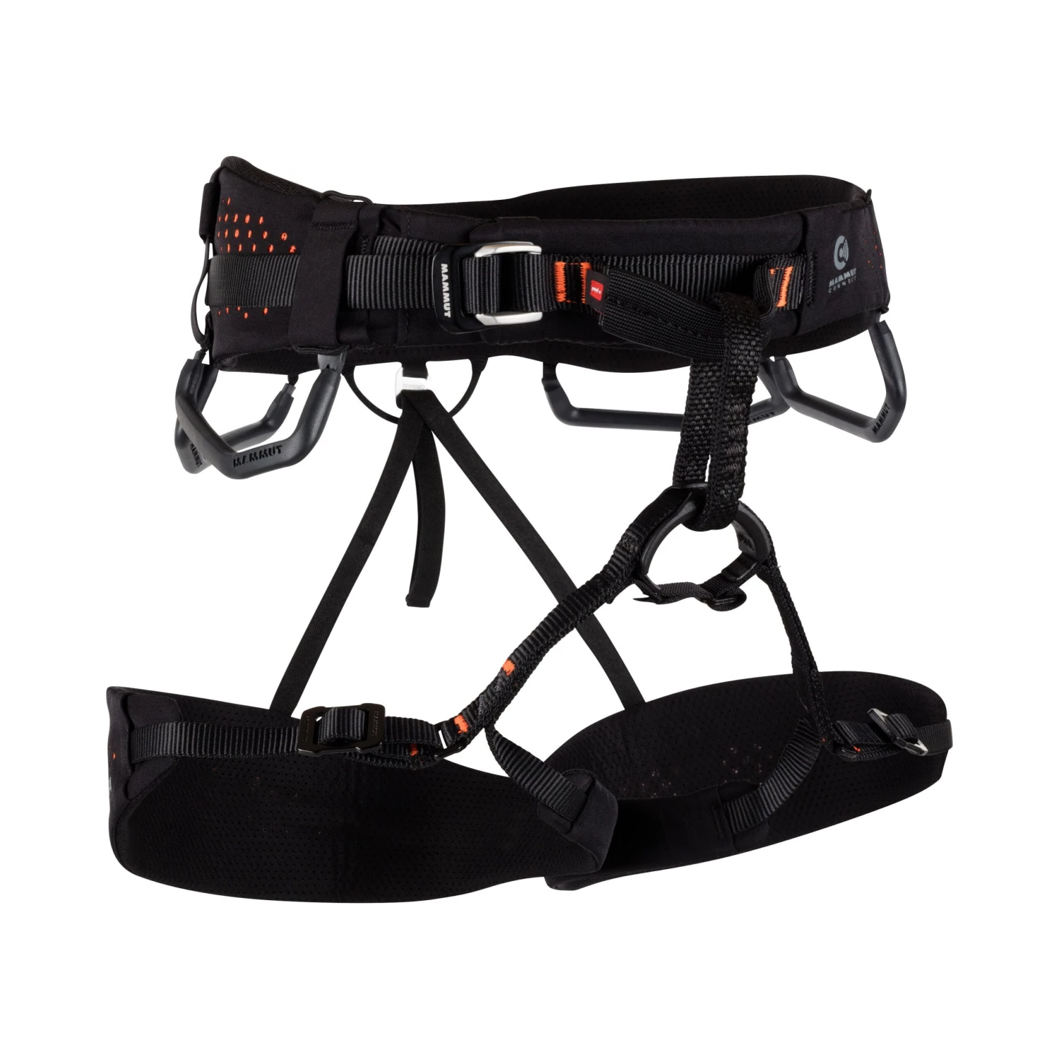 Mammut Comfort Fast Adjust Harness (Black-Safety Orange) 3 Mammut Comfort Fast Adjust Harness (Black-Safety Orange)